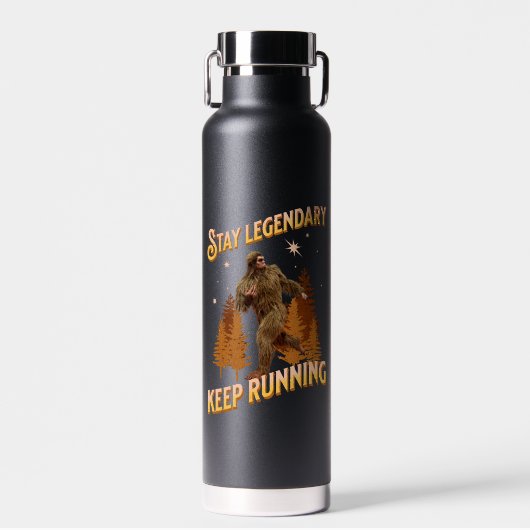 Legendär bleibe, Behaltend Funny Bigfoot Trinkflasche (Vorne)