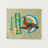 Legendär bleibe, Behaltend Funny Bigfoot Wandteppich (Vorderseite (Horizontal))