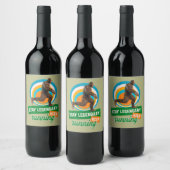 Legendär bleibe, Behaltend Funny Bigfoot Weinetikett (Flaschen)