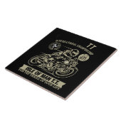 Legendär mit Motorrad Racing Art Geschenk Fliese (Seite)