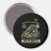 Legendär mit Motorrad Racing Art Geschenk Magnet (Vorderseite/Rückseite)