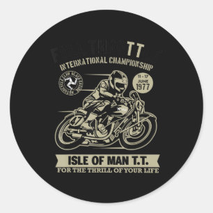 Legendär mit Motorrad Racing Art Geschenk Runder Aufkleber