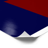 Legendär Nr. 14 in rot und blau Poster (Ecke)