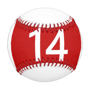 Legendär Nr. 14 in rot und weiß Baseball