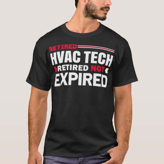 Legendär Ruhestand HVAC Tech Cool Funny Retirement T-Shirt (Vorderseite)