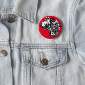 Legendär Samurai Warrior mit Katana Design Button (Beispiel)