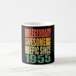 Legendär seit 1955 Sprichwort Geburtstag Kaffeetasse