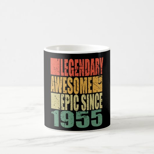 Legendär seit 1955 Sprichwort Geburtstag Kaffeetasse (Mittel)