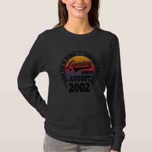 Legendär Seit August 2002 20. Geburtstag 20 Jahre T-Shirt