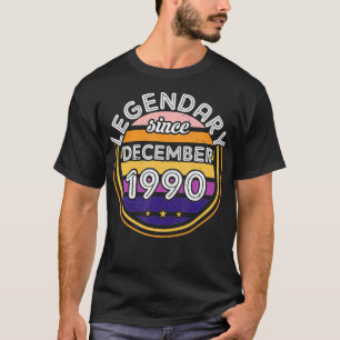 Legendär seit Bday Dezember 1990 Vintag 30. Bi T-Shirt