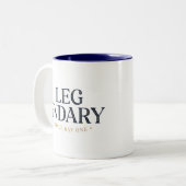 LEGENDÄR SEIT DEM ERSTEN TAG Kaffeetasse (Vorderseite Links)