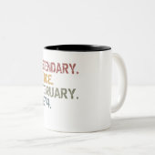 Legendär seit Februar 1974 Zweifarbige Tasse (VorderseiteRechts)