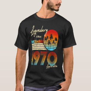Legendär seit Geburtstag Dezember 1970 Vintage 50. T-Shirt