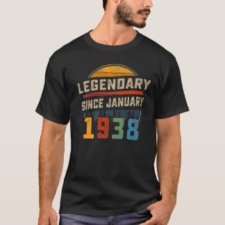 Legendär Seit Januar 1938 85. Geburtstag 85 Jahr T-Shirt