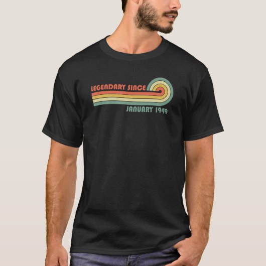 Legendär seit Januar 1949 T-Shirt (Vorderseite)