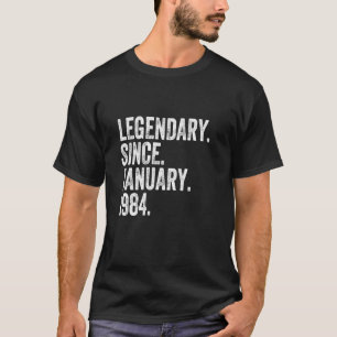 Legendär seit Januar 1984 40 Jahre 40 Jahre alt 40 T-Shirt