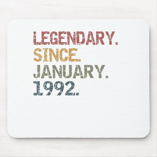 Legendär seit Januar 1992 Mousepad (Vorne)