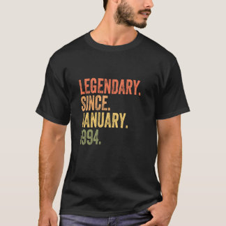 Legendär seit Januar 1994 30 Jahre alt 30. Geburt T-Shirt