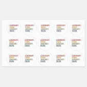 Legendär seit Januar 2020 Etiketten (Blatt)