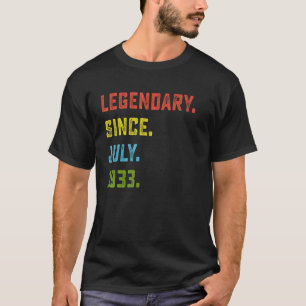 Legendär seit Juli 1933 90. Geburtstag 90 Jahre T-Shirt