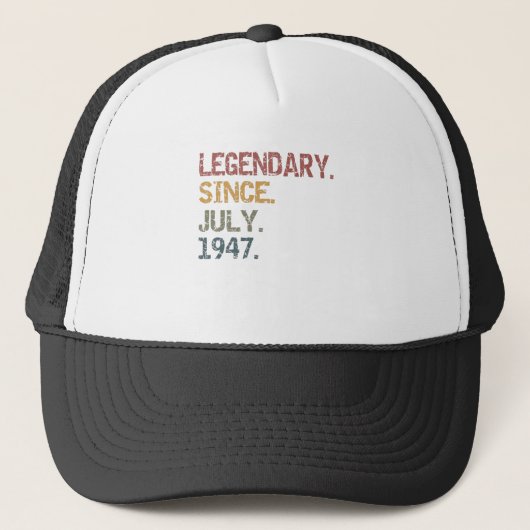 Legendär seit Juli 1947 Truckerkappe (Vorderseite)