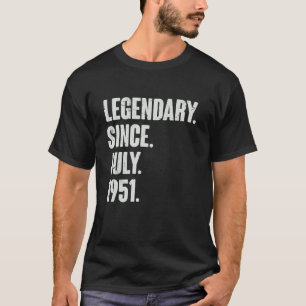 Legendär seit Juli 1951 71 Jahre alt 71. Geburt T-Shirt
