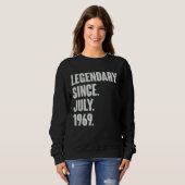 Legendär seit Juli 1969 53 Jahre alt 53. Geburt Sweatshirt (Vorne ganz)