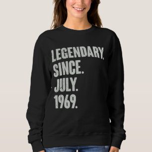 Legendär seit Juli 1969 53 Jahre alt 53. Geburt Sweatshirt