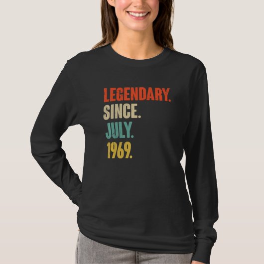 Legendär seit Juli 1969 53 Jahre alt 53. Geburt T-Shirt (Vorderseite)