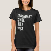 Legendär seit Juli 1983 39 Jahre alt 39. Geburtsta T-Shirt (Vorderseite)