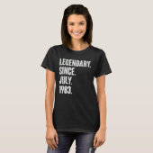 Legendär seit Juli 1983 39 Jahre alt 39. Geburtsta T-Shirt (Vorne ganz)