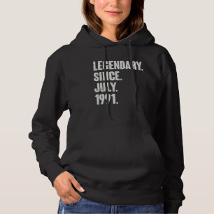 Legendär seit Juli 1991 31 Jahre alt 31. Geburt Hoodie