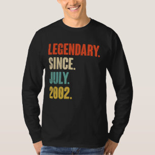 Legendär seit Juli 2002 20 Jahre alt 20. Geburtsta T-Shirt