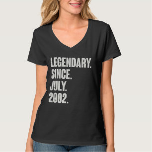 Legendär seit Juli 2002 20 Jahre alt 20. Geburtsta T-Shirt