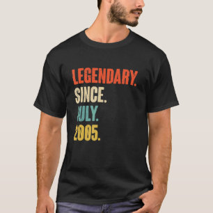 Legendär seit Juli 2005 17 Jahre alt 17. Geburtsta T-Shirt