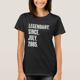 Legendär seit Juli 2005 17 Jahre alt 17. Geburtsta T-Shirt