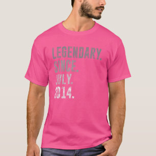 Legendär seit Juli 2014 8. Geburtstag Vintag 201 T-Shirt