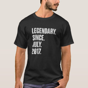Legendär seit Juli 2017 5 Jahre alt 5. Geburtstag T-Shirt