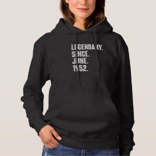 Legendär seit Juni 1952 70 Jahre alt 70. Geburtsta Hoodie