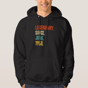 Legendär seit Juni 1958 64 Jahre alt 64 Jahre Hoodie