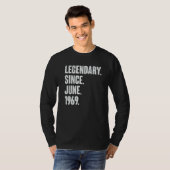 Legendär seit Juni 1969 53 Jahre alt 53. Geburt T-Shirt (Vorne ganz)