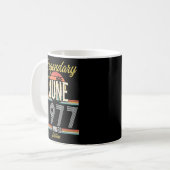Legendär seit Juni 1977 Vintag Kaffeetasse (Vorderseite Links)