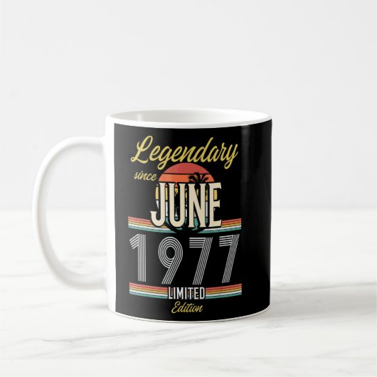 Legendär seit Juni 1977 Vintag Kaffeetasse (Links)
