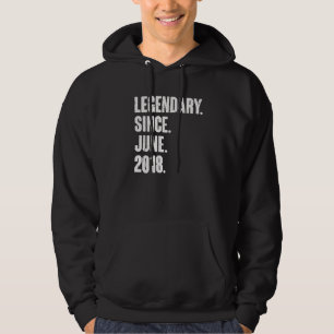 Legendär seit Juni 2018 4 Jahre alt 4. Geburtstag Hoodie