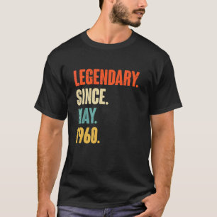 Legendär seit Mai 1960 62 Jahre alt 62. Geburtstag T-Shirt