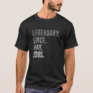 Legendär seit Mai 2005 17. Geburtstag Vintag 200 T-Shirt