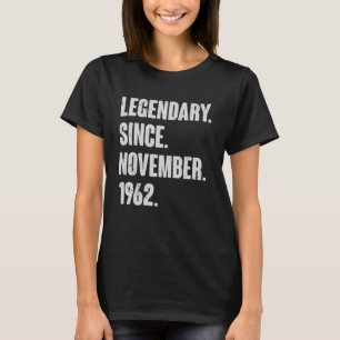 Legendär seit November 1962 60 Jahre alt 60. T-Shirt