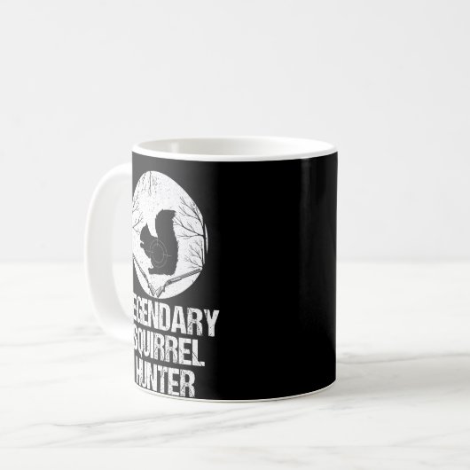 Legendär Squirrel Hunter Kaffeetasse (Vorderseite Links)