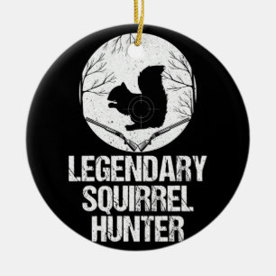 Legendär Squirrel Hunter Keramik Ornament