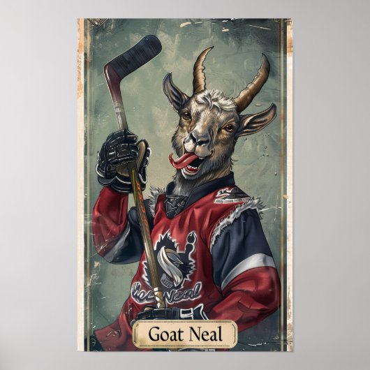 Legendär Upper Deck Hockey Player Goat Poster (Vorne)